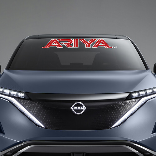 Autocollant graphique ARIYA pour pare-brise pour Nissan ARIYA
