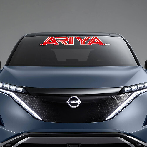 Autocollant graphique ARIYA pour pare-brise pour Nissan ARIYA
