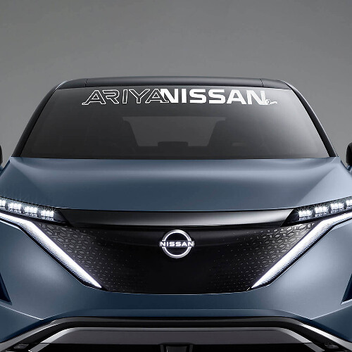 Autocollant graphique ARIYA pour pare-brise pour Nissan ARIYA 4
