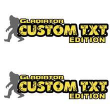 Autocollants de capot édition Gladiator personnalisés avec texte et logo pour les capots de Jeep Gladiator
 3