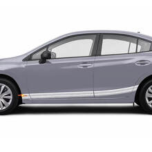 Paire de bandes vinyle pour bas de caisse de carrosserie latérale, autocollant de décalcomanie de course vinyle pour voiture adapté à la Subaru Impreza
 2