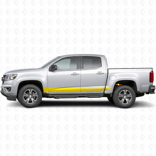 Bandes diagonales en vinyle pour porte et panneau latéral pour Chevrolet Colorado 2e génération 2015-2022_3