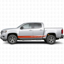 Bandes diagonales en vinyle pour porte et panneau latéral pour Chevrolet Colorado 2e génération 2015-2022_4