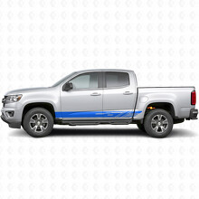 Bandes diagonales en vinyle pour porte et panneau latéral pour Chevrolet Colorado 2e génération 2015-2022_5