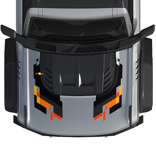 Décalcomanie en vinyle pour capot Kit d'autocollants adapté au style Ford Bronco Raptor
