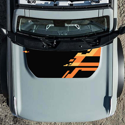 Kit de graphiques abstraits pour capot Autocollant vinyle 2 pour Ford Bronco Raptor