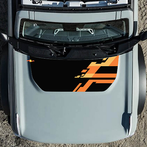 Kit d'autocollants en vinyle pour capot adapté à Ford Bronco Raptor
