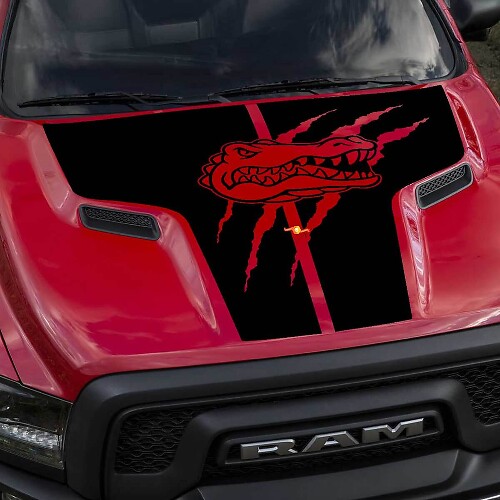 Dodge Ram Gators Rebel Capot Logo Autocollant Vinyle Camion Graphique Pick Up Pickup
