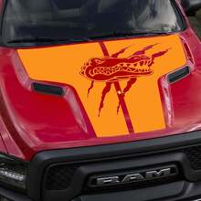 Autocollant en vinyle Serre de crocodile pour capot Dodge Ram Rebel_2