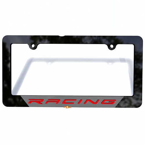 Caches de plaque d'immatriculation de véhicule de course Cadres Décoratifs pour Corvette
