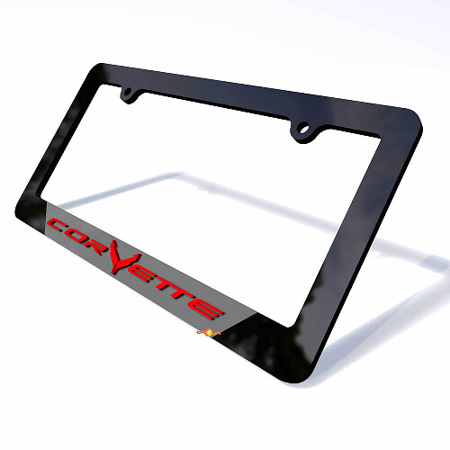 Caches de plaque d'immatriculation pour véhicule Corvette Cadres Décoration de véhicule pour Chevrolet Corvette
