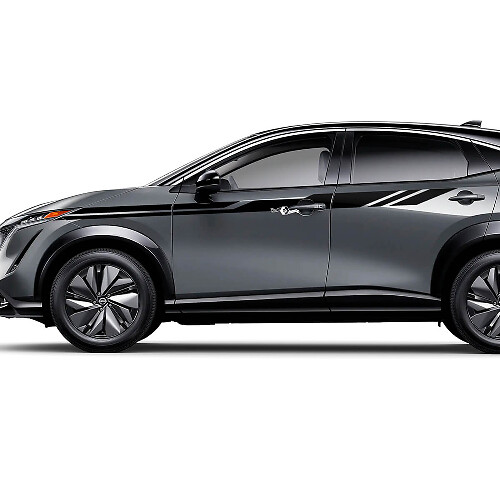 Bandes d'accent universelles latérales Kit de décalcomanies de course pour Nissan ARIYA
