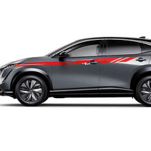 Bandes d'accent universelles latérales Kit de décalcomanies de course pour Nissan ARIYA
 3