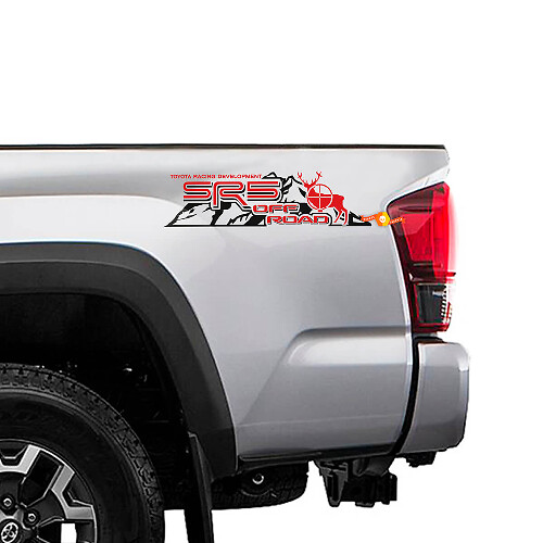 Autocollants latéraux en vinyle SR5 Off Road Moose Mountain pour camions Toyota