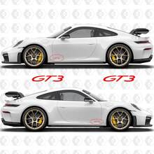 Autocollant adhésif latéral logo GT3 pour Porsche 911 GT3_3