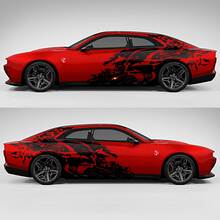 Kit de bandes de grunge Banshee Splash Vinyl Decal Graphic pour Dodge Charger Daytona Banshee
 3