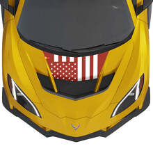 Autocollant en vinyle drapeau US pour capot Chevrolet Corvette ZR1_2