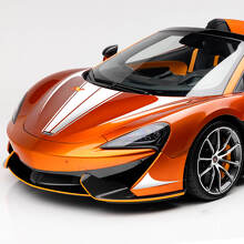 Autocollant vinyle pour bandes décoratives de capot McLaren 570S
 2