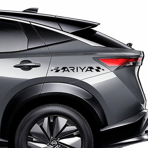 Kit de décalcomanies graphiques à rayures à damier latérales pour Nissan ARIYA
