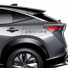 Kit de décalcomanies graphiques à rayures à damier latérales pour Nissan ARIYA
 2