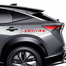 Kit de décalcomanies graphiques à rayures à damier latérales pour Nissan ARIYA
 3