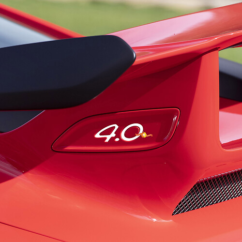 4.0 Autocollant d'insertion d'aile arrière pour Porsche 911
 1