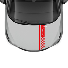 Autocollant graphique à damier pour capot pour Nissan ARIYA
 3