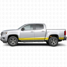 Bandes Vinyles Fines d’Accents pour Portes et Côtés de Benne pour Chevrolet Colorado 2e Gén 2015-2022_3