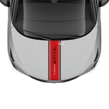 Autocollant graphique de course à double bande tribale pour capot pour Nissan ARIYA
 2