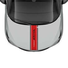Autocollant graphique à double bande de course pour capot pour Nissan ARIYA
 2
