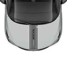 Autocollant graphique à double bande de course pour capot pour Nissan ARIYA
 3