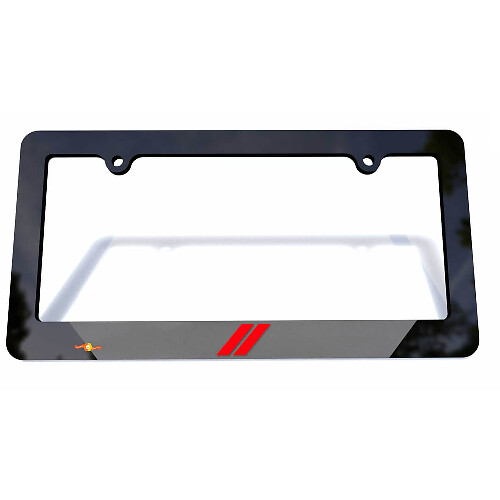 Rayures de hash Cadre de couverture de plaque d'immatriculation de véhicule Décoration de véhicule pour Dodge
