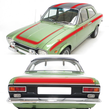 Ensemble complet de bandes latérales, de capot et arrière Vintage Stripes pour Ford Escort 1970 Mexico
 5