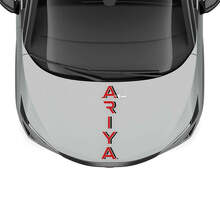 Décalcomanie de graphiques de course à rayures bicolores pour capot pour Nissan ARIYA
 3