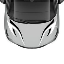Capot Bande Tribale à Deux Couleurs Autocollant Graphique de Course pour Nissan ARIYA
 2