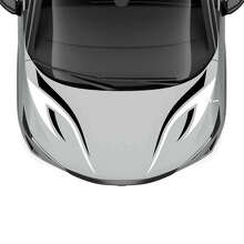 Autocollant graphique de course à double bande tribale pour capot 2 pour Nissan ARIYA 2