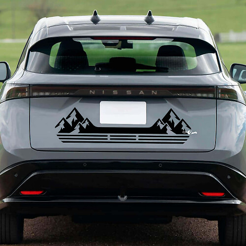 Autocollant graphique de bandes de course arrière pour Nissan ARIYA
