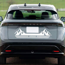 Autocollant graphique de course pour montagnes arrière pour Nissan ARIYA
 2