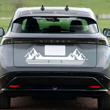 Autocollant graphique de bandes de course arrière pour Nissan ARIYA 2