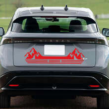 Autocollant graphique de bandes de course arrière pour Nissan ARIYA 3