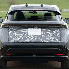 Autocollant de graphismes Racing Mountains arrière pour Nissan ARIYA 2