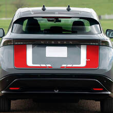 Autocollant de graphiques de course de coffre arrière à double couleur pour Nissan ARIYA
 3