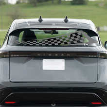 Décalcomanie de graphiques de course à damier pour la vitre arrière de la Nissan ARIYA
 2