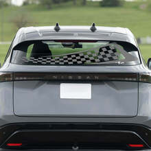 Décalcomanie de graphiques de course à damier pour la vitre arrière de la Nissan ARIYA
 2
