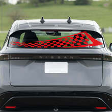 Décalcomanie de graphiques de course à damier pour la vitre arrière de la Nissan ARIYA
 3