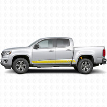 Bandes vinyles topographiques pour porte et bas de caisse Chevrolet Colorado 2e génération 2015-2022_3