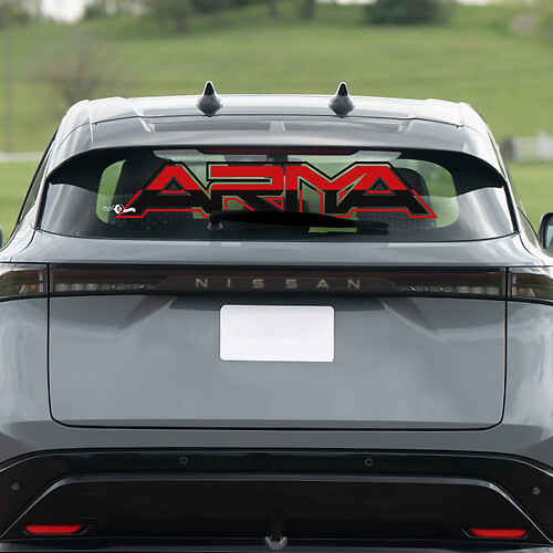 Décalcomanie graphique pour la vitre arrière de la Nissan ARIYA
