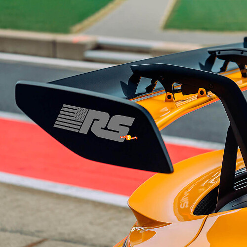 Paire d'autocollants en vinyle de spoiler arrière RS drapeau USA pour Porsche GT3 RS
