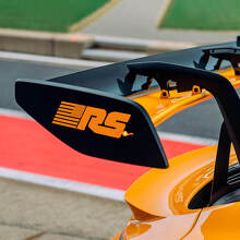 Paire d'autocollants en vinyle de spoiler arrière RS drapeau USA pour Porsche GT3 RS_3
