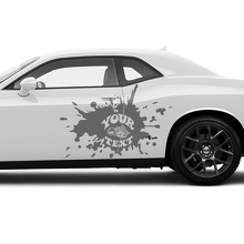 Kit d'autocollants vinyle Super Bee Doors pour Dodge Challenger_2